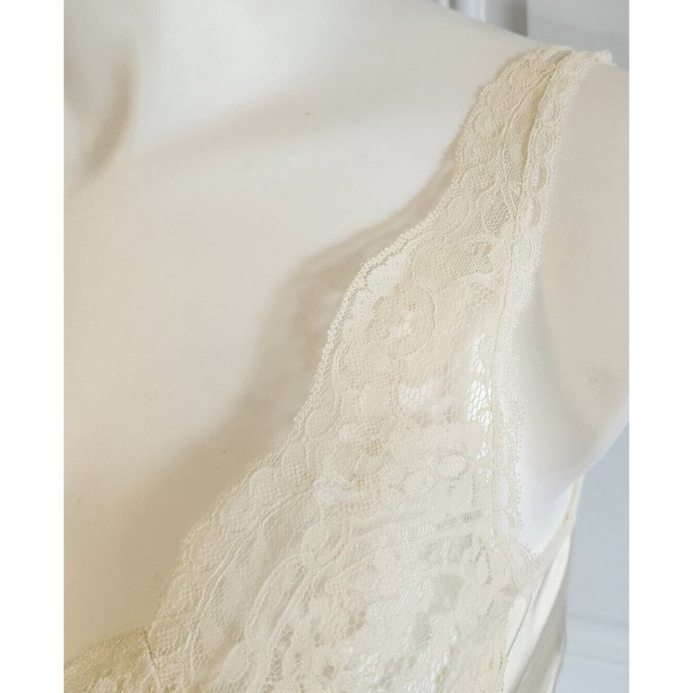 Vtg Body Lites JC Penney's Women's Nylon Sleeveless Cami Camisole Lacy Bust 36 - Picture 3 of 8